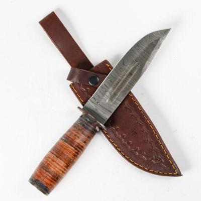 Lot 103s | Handmade Damascus Steel Knife