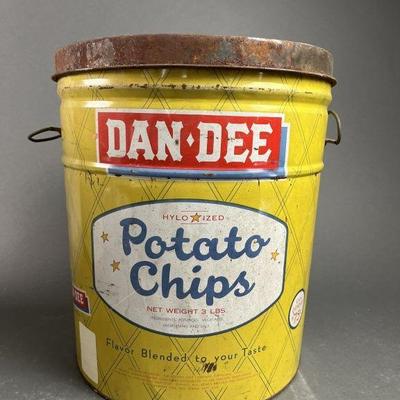 Lot 256 | Danâ€¢Dee Potato Chips Can