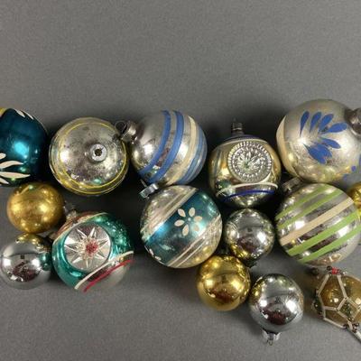 Lot 75 | Vintage Mercury Glass Christmas Ornaments