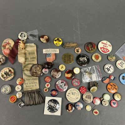 Lot 325 | Vintage Pinbacks & Buttons