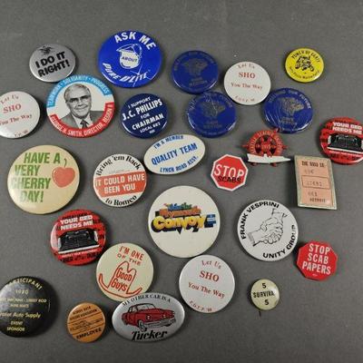 Lot 151 | Vintage Pinbacks and Buttons