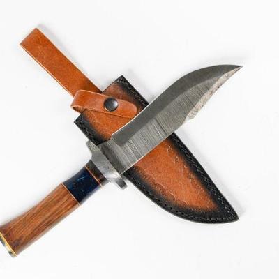 Lot 103l | Handmade Damascus Steel Bowie Knife