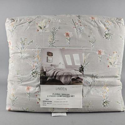 Lot 345 | Linden Street Floral Sprigs 2pc TW Comforter Set