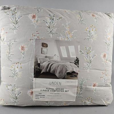 Lot 344 | Linden Street Floral Sprigs 2pc TW Comforter Set