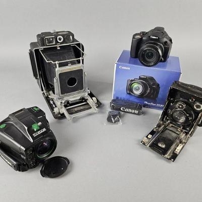 Lot 247 | Canon PowerShot SX30 IS & Vintage Cameras