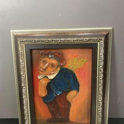 Lot 377 | Signed Kanovich Terra-Cotta Painting