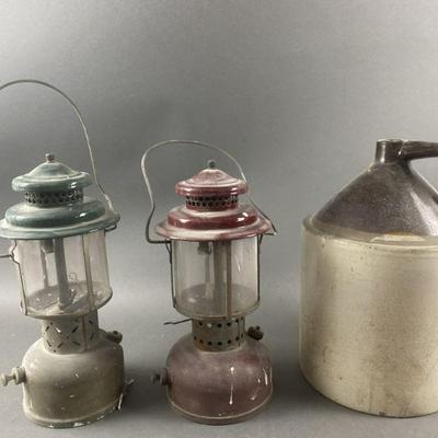 Lot 265 | 2 Vintage Lanterns & Crock