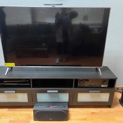 LG TV with entertainment stand