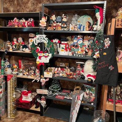 Christmas decor - many handcrafted items