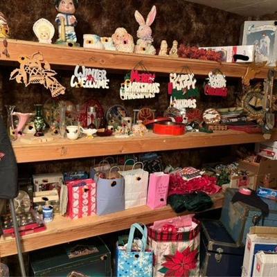 Christmas decor - many handcrafted items