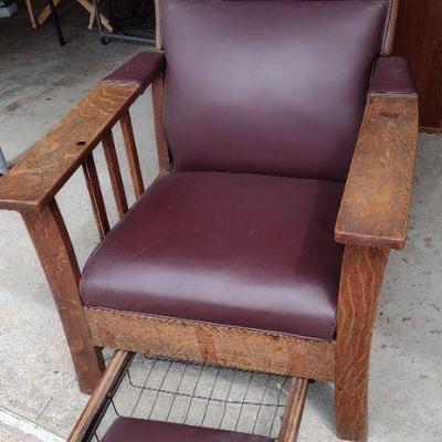 Antique Stickley recliner 