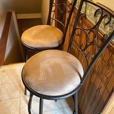 Bar height pair of stools