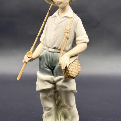 Lladro 4809 Fisher Boy Porcelain Figurine, Spain