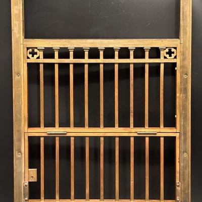 Vintage Authentic Bank Teller’s Brass Bar Cage