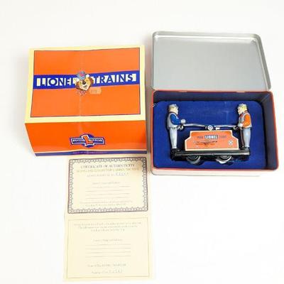 Schylling Collector's Series Tin Toys Lionel Trains Handcar with COA