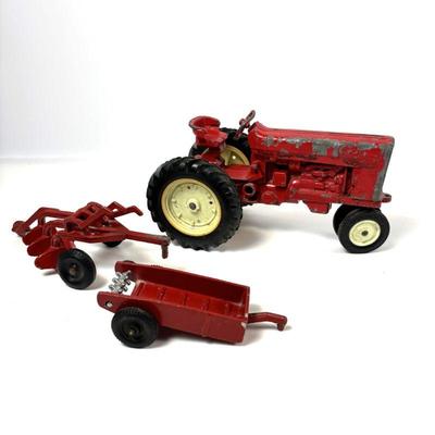 Vintage Ertl Co. Die Cast Toy Tractor Set