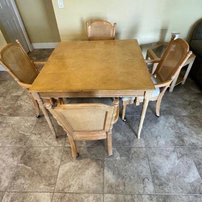 Square table with 4 chairs $125
