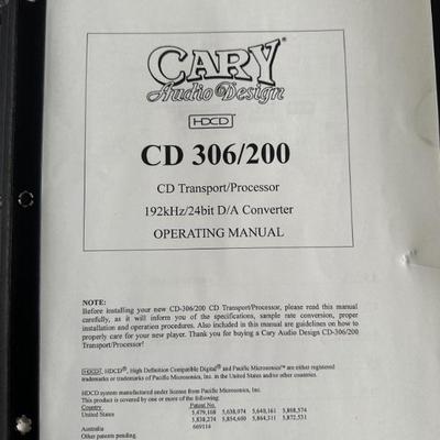 Cary CD Transport Processor 