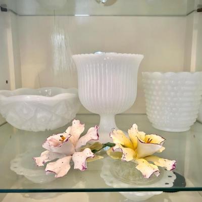 Milk glass collection