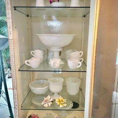 Milk glass collection