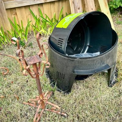 Plant stand and compost bin