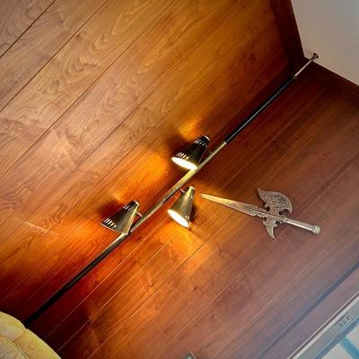 Vintage MCM floor to ceiling light fixture