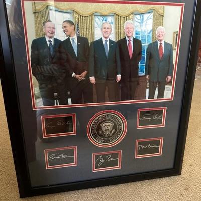 5 US Presidents- Bush, Obama, Clinton, Carter, HW Bush 