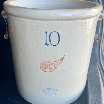 10 Gallon Red Wing Crock 