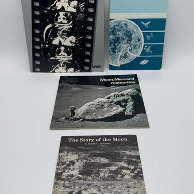 4 Moon & Spaceflight Booklets - US & UK - Vintage!