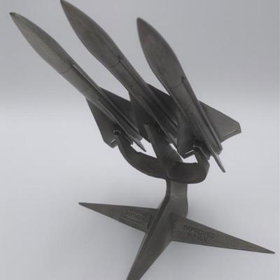 Raytheon Hawk Desk Model - Great Condition- Cast Metal