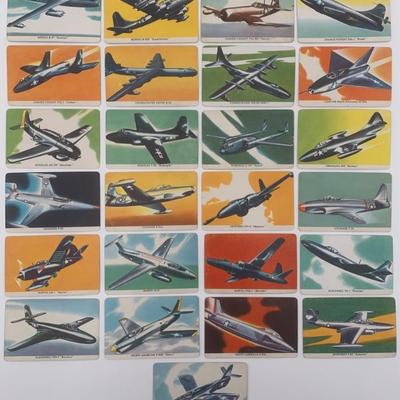 Quaker Pack-0-Ten Warplane Cards - 1957 - Great Condition!