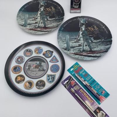 Astronaut Souvenirs - Pens, Plates & Watch