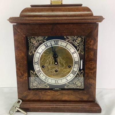 DILA802 Wuersch, West German, 1797 Ship, Mantle Clock	1797 Ship Clock from Wuersch clock company in Fall River Massachusetts. Working,...