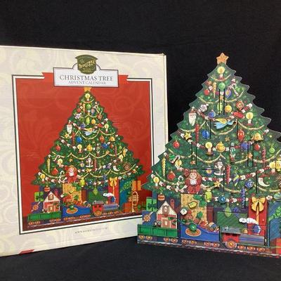 DILA124 Byer’s Choice Christmas Tree Advent Calendar	Made of wood, still has original box. Adorable, 3 inch deep, compartments, plenty of...