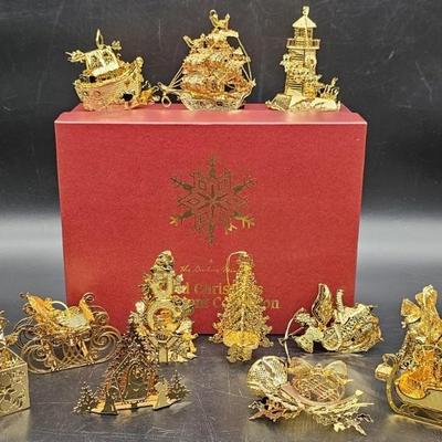 Danbury Mint Collectable Gold-Tone Ornaments