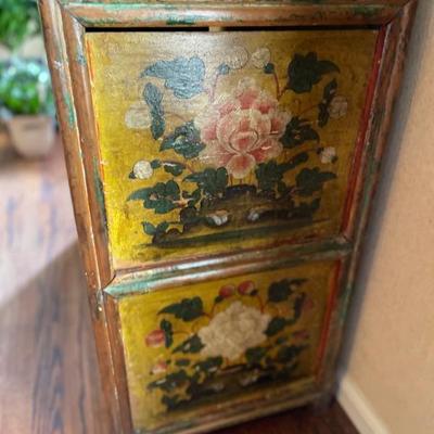 Hand painted Tibetan Cabinet