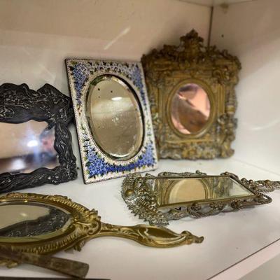 Antique and Vintage Mirrors: Antique Italian micro mosaic mirror, Antique gilt bronze mirrors and more