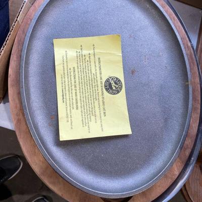 Lodge Cast iron steak/ fajita plates
