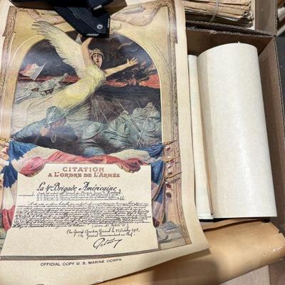 WWI ephemera and letters collection