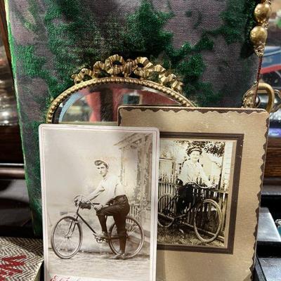 Victorian cabinet card album full of cabinet cards