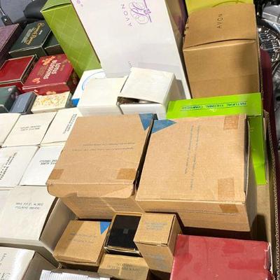 Avon figurines and perfumes