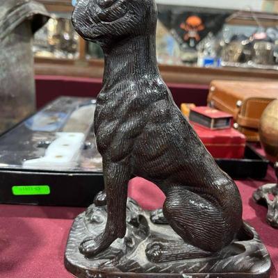 Antique Bronze dog sculptue