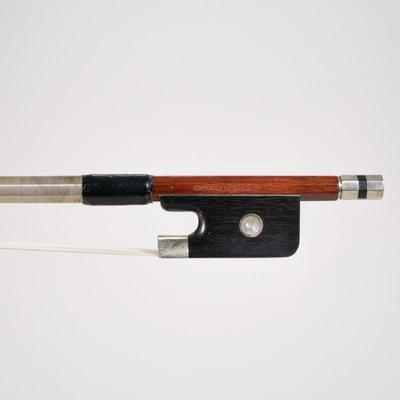 F.C. PFRETZSCHNER CELLO BOW | Germany, circa 1950's-1960's, same owner since new - l. 28.25 in. (in)
