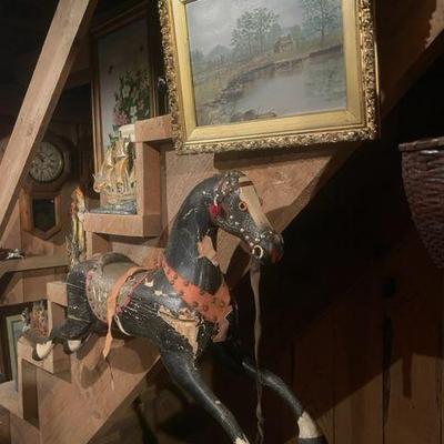 Carved Wood Horse