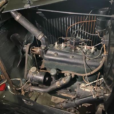 Engine compartment of 1931 Model A Ford Bidding instructions on this site under TERMS
