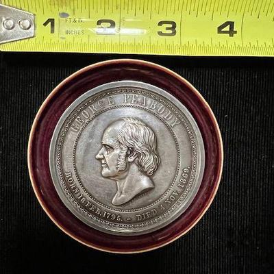Peabody Education Foundation 1888 Sterling Silver Medal
