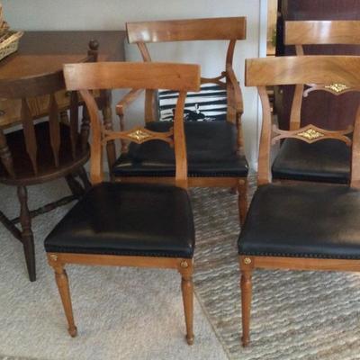 Antique chairs have 6 matching