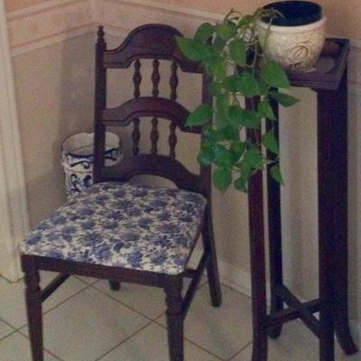 Chair and plant stand