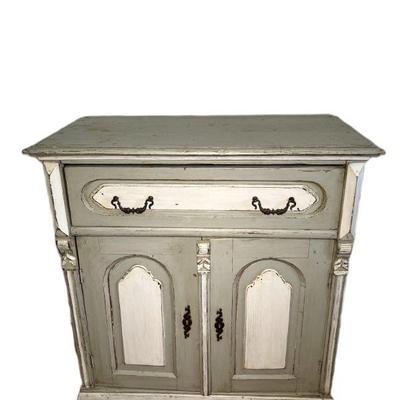 Antique Painted Shabby Chic Cabinet