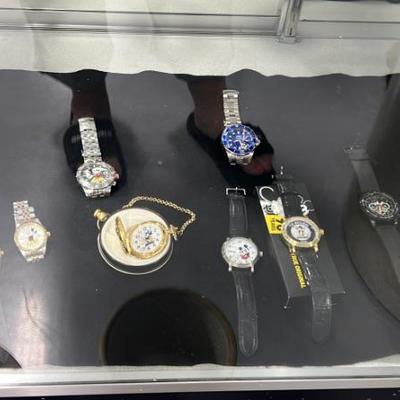 Disney/Mickey Mouse Watches, all with new batteries, our gift to you.